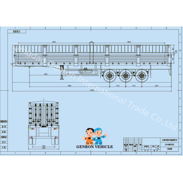 Heavy Duty 3 Axles Steel CNAS CQC Storage Semi Trailer