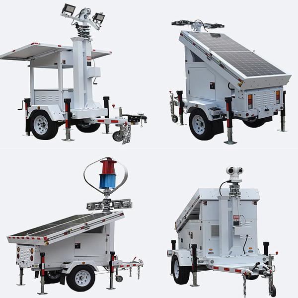 1305W Mobile Solar Light Tower Trailer Mounted Lighting Tower  US / AU / EU Standard