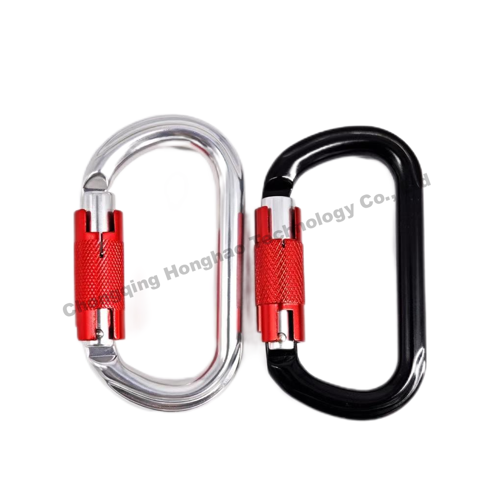 25KN O Shape Auto Lock Carabiner Hardware essencial para entusiastas de escalada ao ar livre
