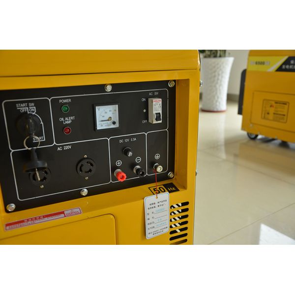 Одиночный воздух цилиндра охладил молчаливый дизельный генератор 5КВ