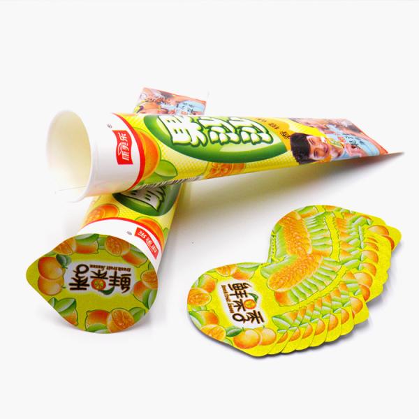 Custom Printing  22mm To 144mm Aluminum Foil Lid Paper Tube 120 Micron