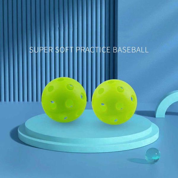 72mm 26 Hole EVA Pickleball Balls Strong Construction and Optimal Flight for Outdoor Play