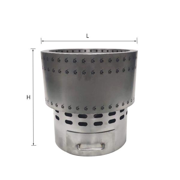 316  Stainless Steel Pellet Fire Pit Flame Genie Ceramic Fibers Insulation