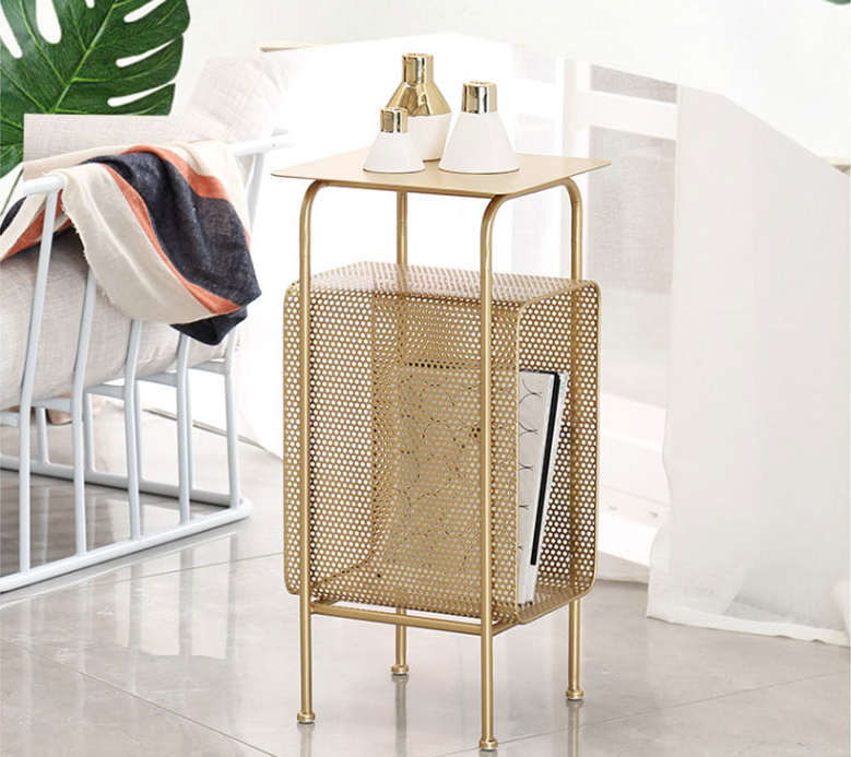 Anti Corrosion 65cm Height Metal Frame Coffee Table