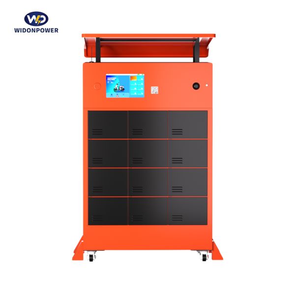Station d'échange de batterie intelligente intérieure/extérieure 8-Bay - 6000 W de puissance maximale, station d'échange de batterie compatible au lithium-ion de 48 à 72 V