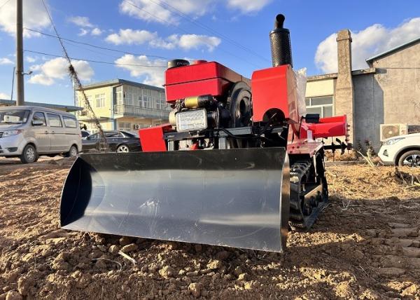 Multifunctional Dry Field Farm Crawler Tractor , Mini Rubber Track Crawler Tractor For Sale