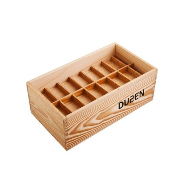 Red Watch Wood Case Wood Watch Organizer Shock Resistant Environmentally Friendly