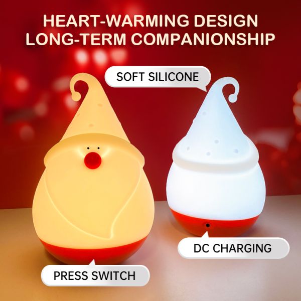 Logotipo personalizado OEM homem de neve de Natal LED lâmpada de luz noturna com 30000 horas de vida útil