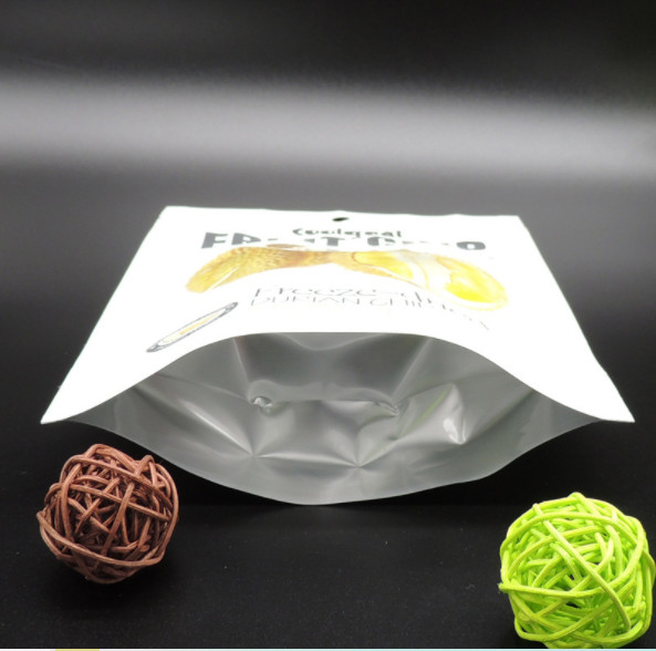 SGS Dried Durian Stand Up Ziplock Pouch With Colorful Gravure Printing