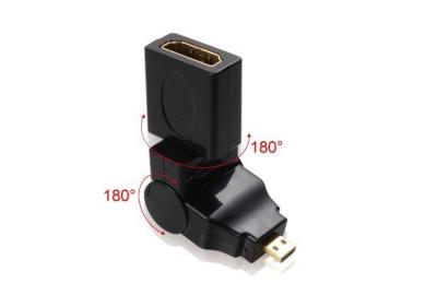High quality HDMI adapter,360 degree swivel,micro hdmi male to hdmi female