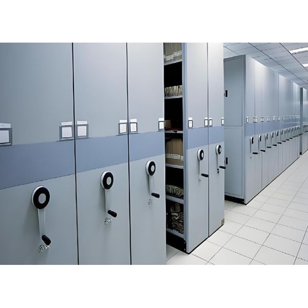 Manual Mobile Shelving Hand Cranked Movable Compact Shelves Archives Compactor Rack System