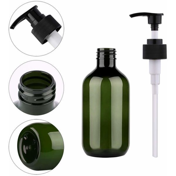 Бутылка мыла круглого зеленого давления бутылки насоса лосьона пластикового пенясь