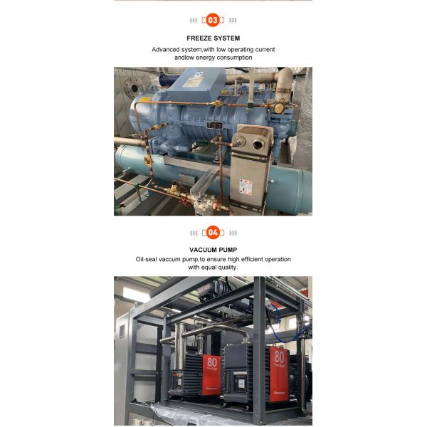 Сушильщик замораживания автоматического питания SUS304 коммерчески Lyophilizers масштаба промышленный