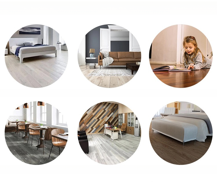 Современная квартира огнеупорная клик дерево смотреть SPC виниловый пол планка с современным дизайном