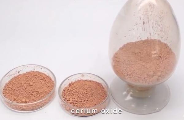 Pó de lustro da terra rara de Brown avermelhado para o vidro da mobília