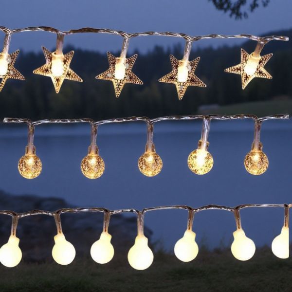 Garden Solar Decorative Lights Spherical Christmas Ornament 3 Night Battery Life