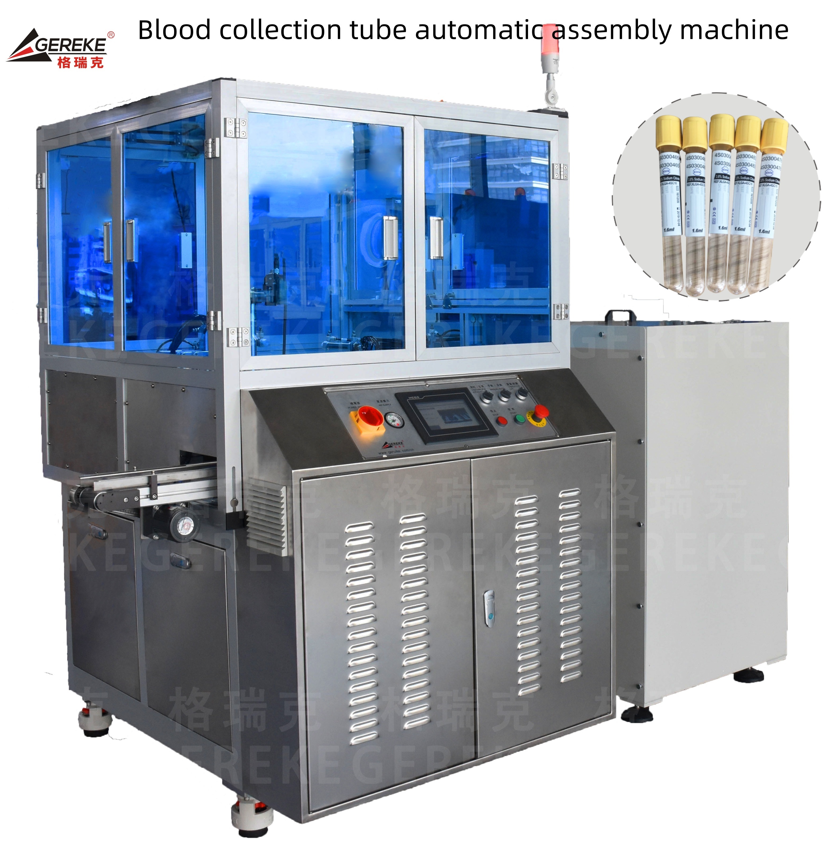 Automatic Filling Blood Collection Tube Assembly Machine 60-65pcs/min