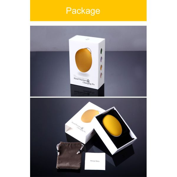 Innovative usb rechargeable mini electronic hand warmer With power bank WY-MG-01