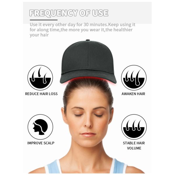 Крышка роста волос красного света СИД шляпы 150pcs терапией красного света NIR