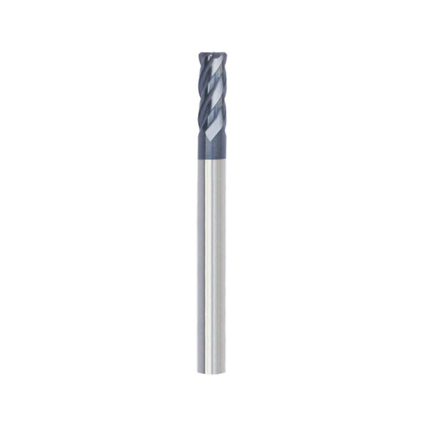 1/8 4mm 4 Flutes Solid Carbide Corner Radius End Mills Radius Bull Nose Endmill HRC50