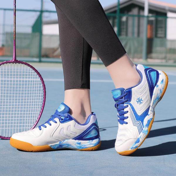 Custom Tennis Badminton Shoes With Lightweight Anti-Slip Feature Fashion Design In Large Size 46 47 Outdoor Wearing