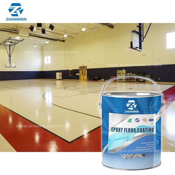 Customized 2 Part Epoxy Resin Floor Paint Epoxy Floor Coating With Anti Slid