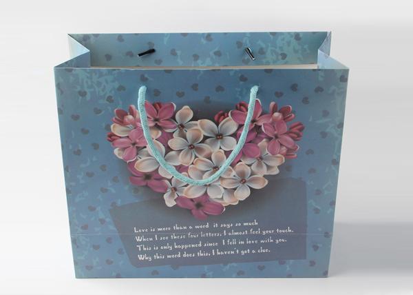Business Eco Friendly Paper Shopping Bags Imprinted With Handle Shopping Bags