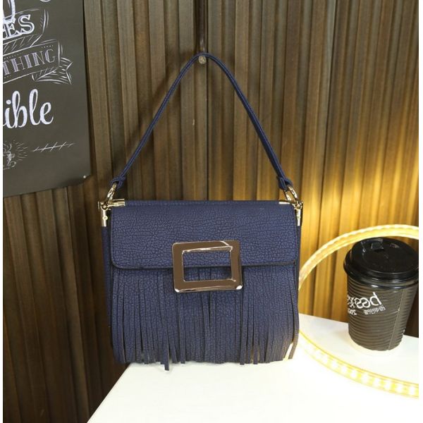 Korean Harajuku retro simplicity Messenger fringed bags small shoulder bag woman female