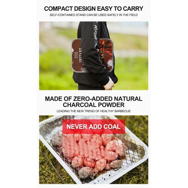 Одноразовая гриль для барбекю сетка одноразовая гриль с бамбуковым углем