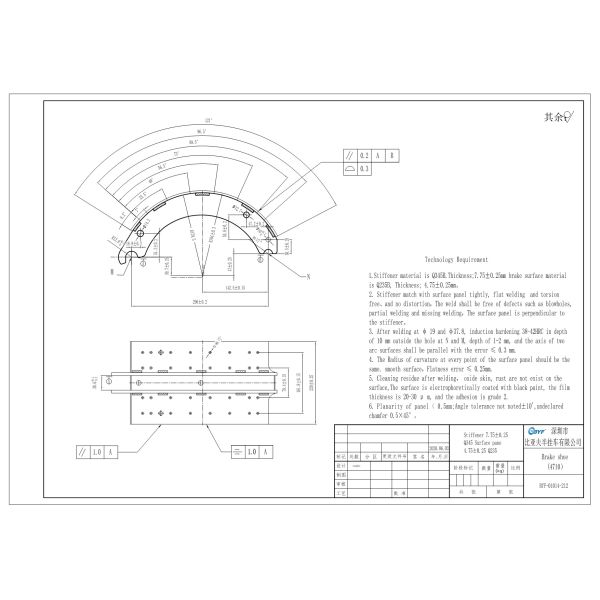 15''×8.625'' OEM MERITOR A-3222-A-2159 American Brake Shoe 4710 QP
