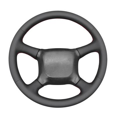 Car Accessories DIY Hand Stitched Faux Leather Steering Wheel Cover for Chevrolet Silverado 1500  1999 200 2001 2002