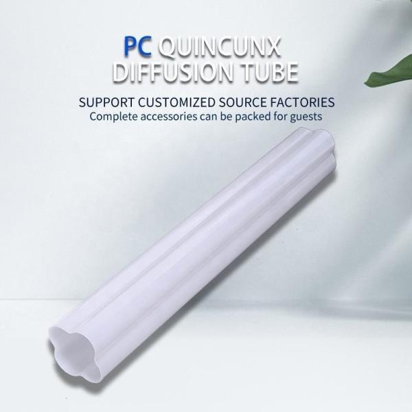 PC Diffused Tube Flexible Profile Tube Cover Shaped Profiles Plastic Customized