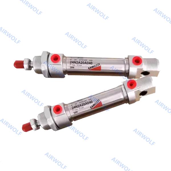 CAMOZZI ISO6432 Stainless Steel Pneumatic Cylinder 0.15-1.0MPa 24 25 Series