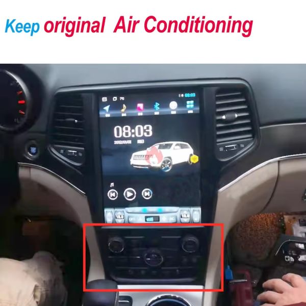 128GB 12.1 Inch Android Car Radio Tesla Head Unit For Jeep Grand Cherokee