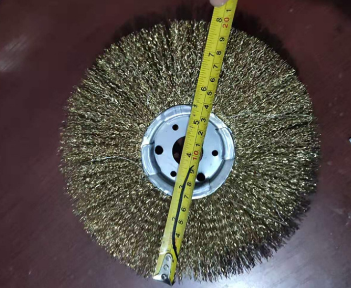 Parallel 200 * 25mm Hole Steel Wire Wheel 0.3mm Wire Extended Steel Wire Wheel 8 Inches