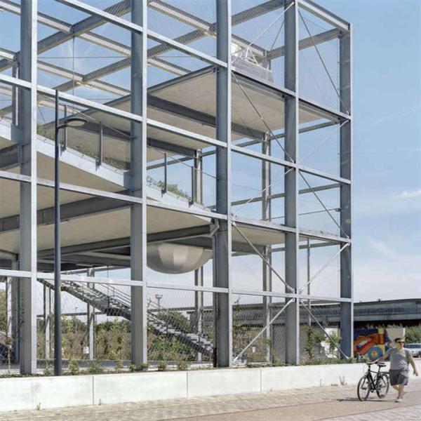 Galvanized Steel Structure Workshop , Prefab Metal Warehouse Building