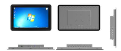 o monitor do tela táctil do quadro aberto de 19 polegadas com 10 pontos toca em pontos