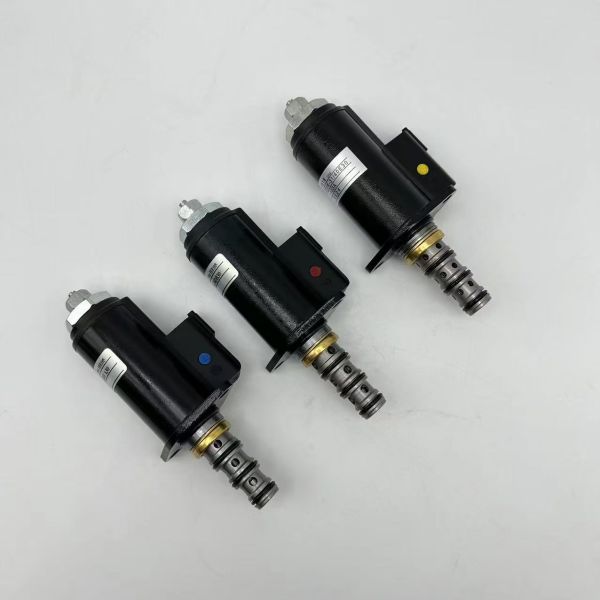 Silver Excavator Solenoid 111-9916 121-1491 121-1490 Solenoid Valve For Excavator Hydraulic Parts