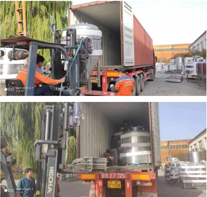 7BBL Direct Fire Craft Brewing Systems Has Been Shipped To United States Brew House