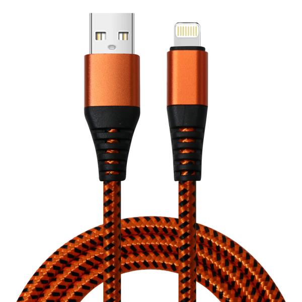 Cable de carga trenzado personalizado USB A para dispositivos Lightning / Android / Tipo C