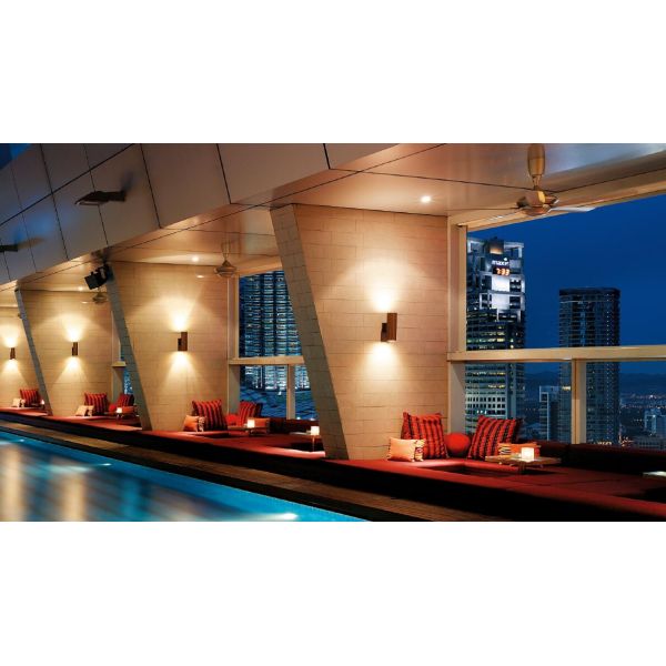 Архитектурноакустическая на открытом воздухе стена установила светлые цилиндр штуцеров IP65 40W 2 дирекционный