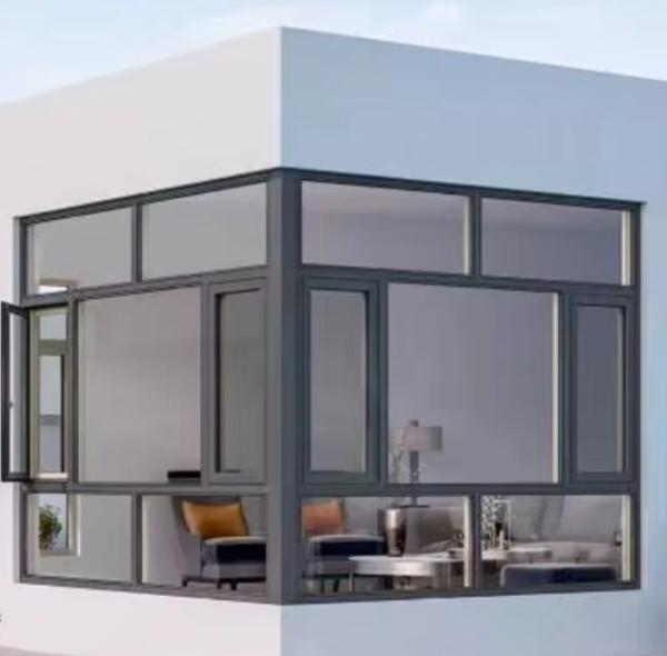 Aluminum Awning Window Manufacturer Outdoor Windproof High Quality Double Glazed Glass Top Swing Window