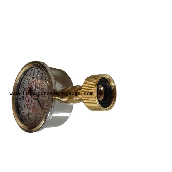 Glycerine Liquid Filled Water Pressure Test Gauge 200Psi 3/4 Thread