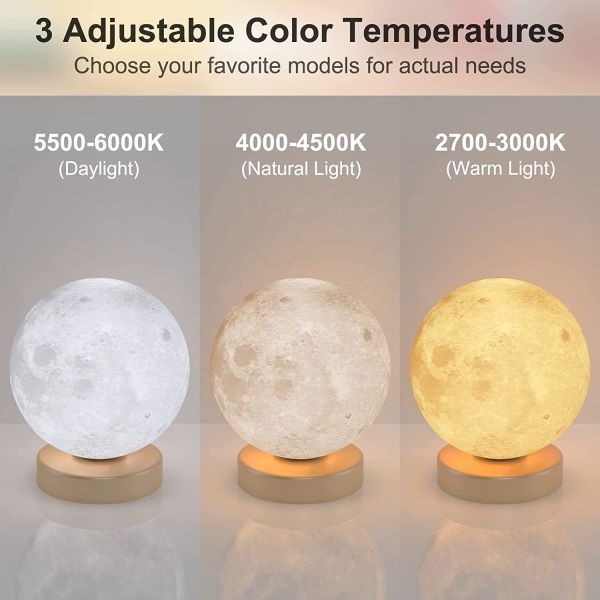 Dimmable 10000 Lux Light Therapy Lamp with Tuya APP Control and Circadian Rhythm Lighting