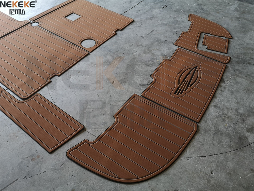 2006 Chaparral 280 Swim Platform Cockpit EVA Faux Teak Deck Flooring Marine Mat Pad