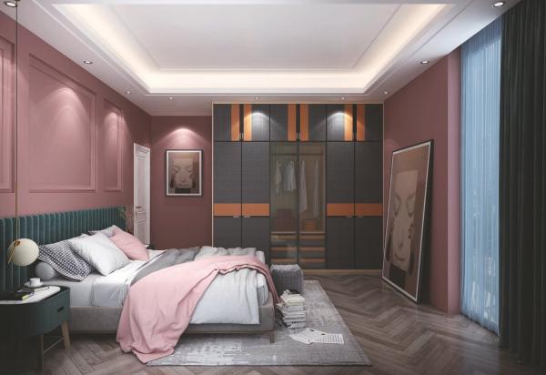 PVC Laminate Wardrobe Doors Sophisticated Design Mold Resistance