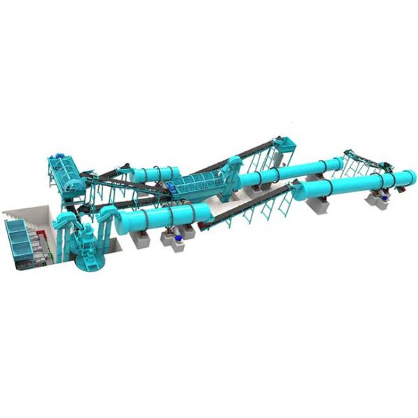 Npk Compound Fertilizer Production Line High Productivity Granulator Machine 18.5KW