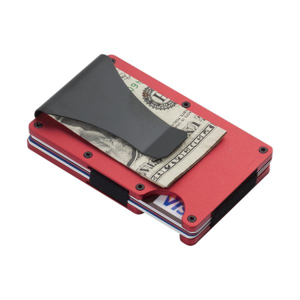 Reusable RFID Blocking Aluminium Card Holder/Smart Metal Slim Men Wallets/Minimalist Aluminum Wallet