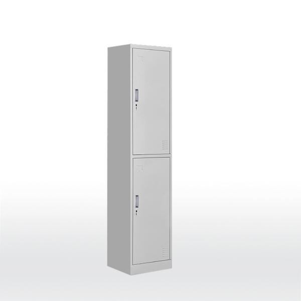 380mm Width 0.054 CBM 2 Compartment Steel Locker