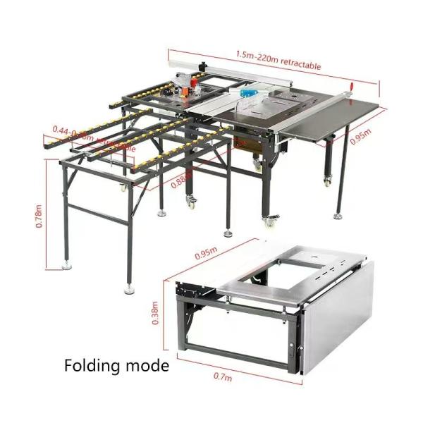 120mm Side Saw Diameter WJS480 Sliding Table Panel Saw Machine For Woodworking Furniture